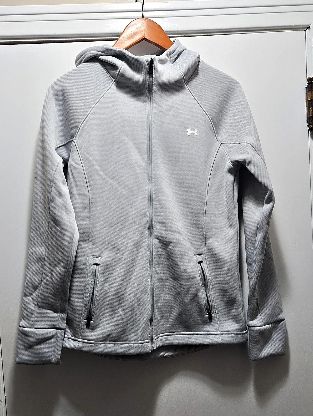 Under Armour Women' Small Armour Fleece Storm Full-Zip Hoodie Gray Small